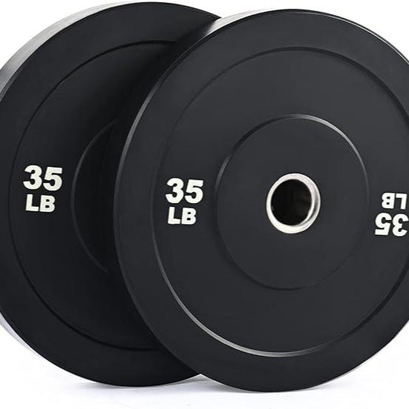 【Summer Sports】Zelus Weight Plate Set, Twin 2" Bumper Plates, Olympic Weight Set with Rubber Barbell Dumbbell Plates Stainless Steel Inserts for Pro or Home/Outdoor Gym,Fitness,All Seasons,Gift Idea