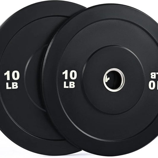 【Summer Sports】Zelus Weight Plate Set, Twin 2" Bumper Plates, Olympic Weight Set with Rubber Barbell Dumbbell Plates Stainless Steel Inserts for Pro or Home/Outdoor Gym,Fitness,All Seasons,Gift Idea